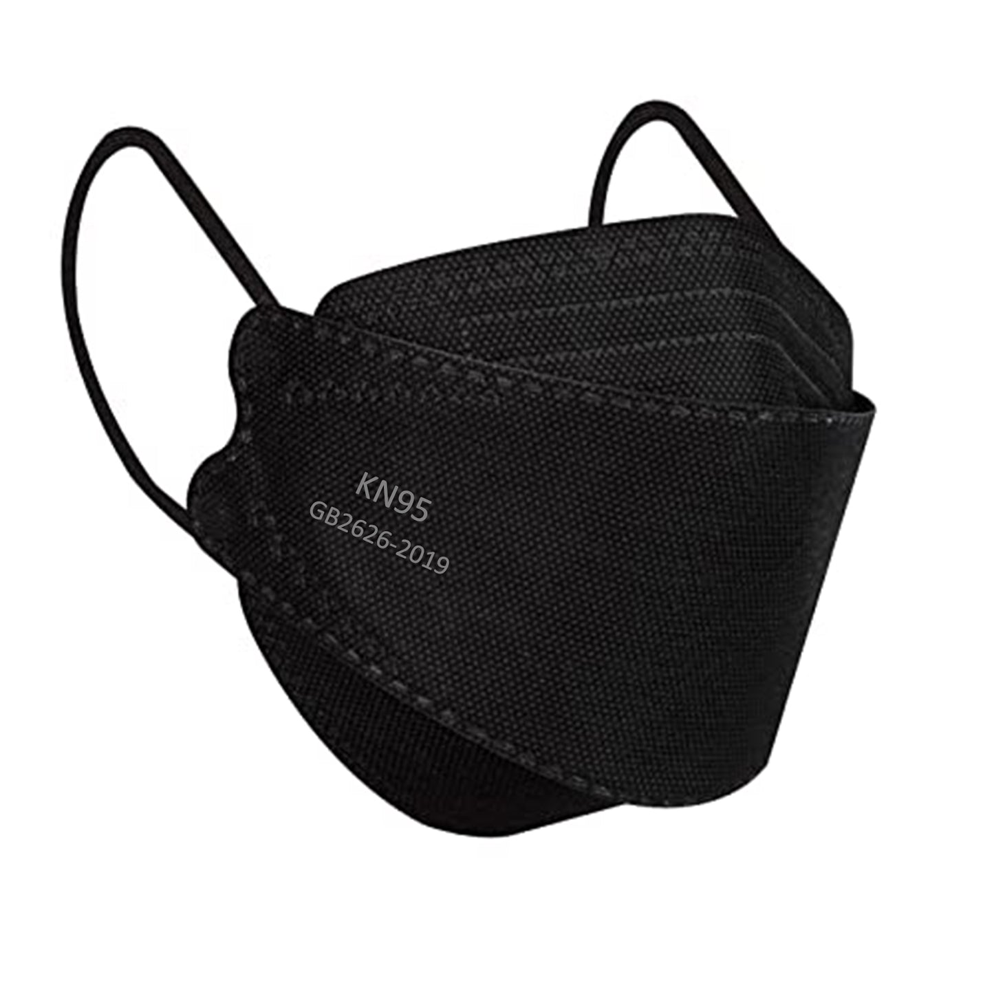 KN95 Face Masks for Adults 50 Pack, Individually Wrapped, 5-Ply Black Disposable Face Mask Against PM 2.5 Smoke & Dust, Filtration Efficiency 95% - Borje