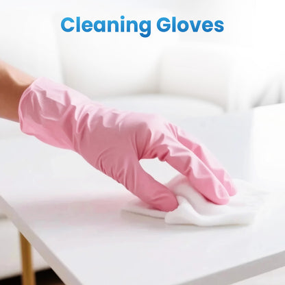 Borje® - 100 Pcs Nitrile Disposable Gloves, Pink, Latex & Powder-Free, Esthetician, Cleaning, Cooking, Food Safe